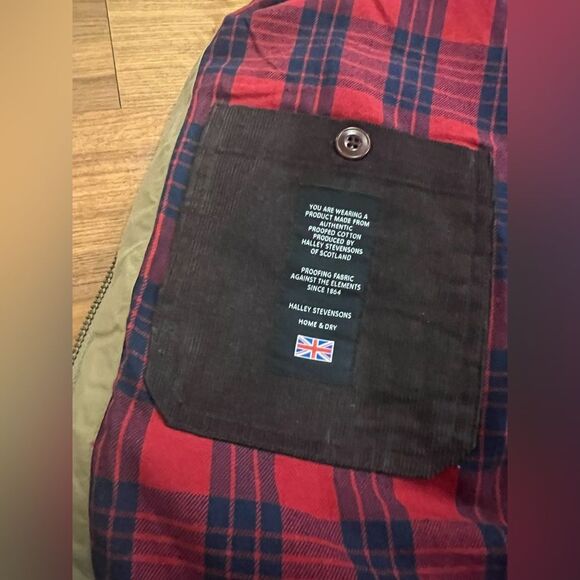 Orvis Men's Field Jacket in Tan with Brown Corduroy Trim size XL - Picture 10 of 13